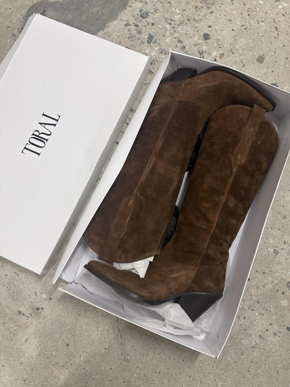 TORAL Knee High Boots Mogano Brown